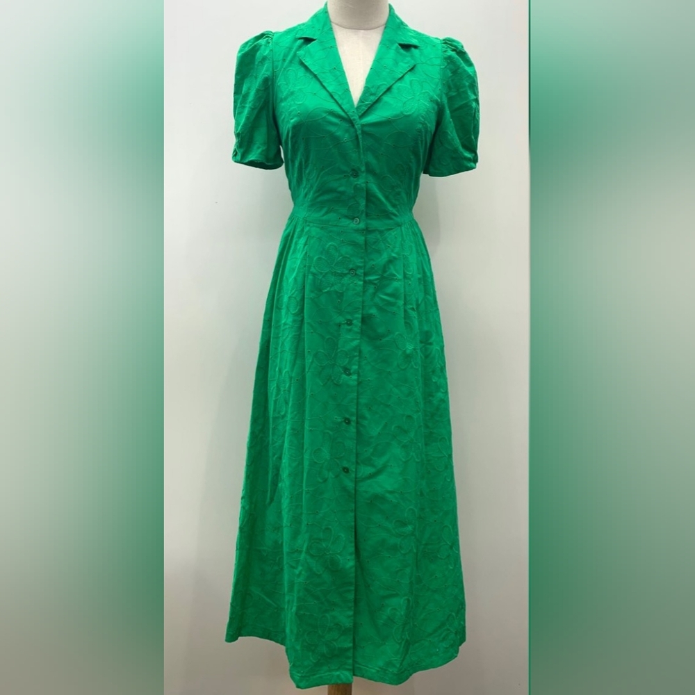 NWT DKNY Green Cotton Dress NWT with Pockets! 🥰
